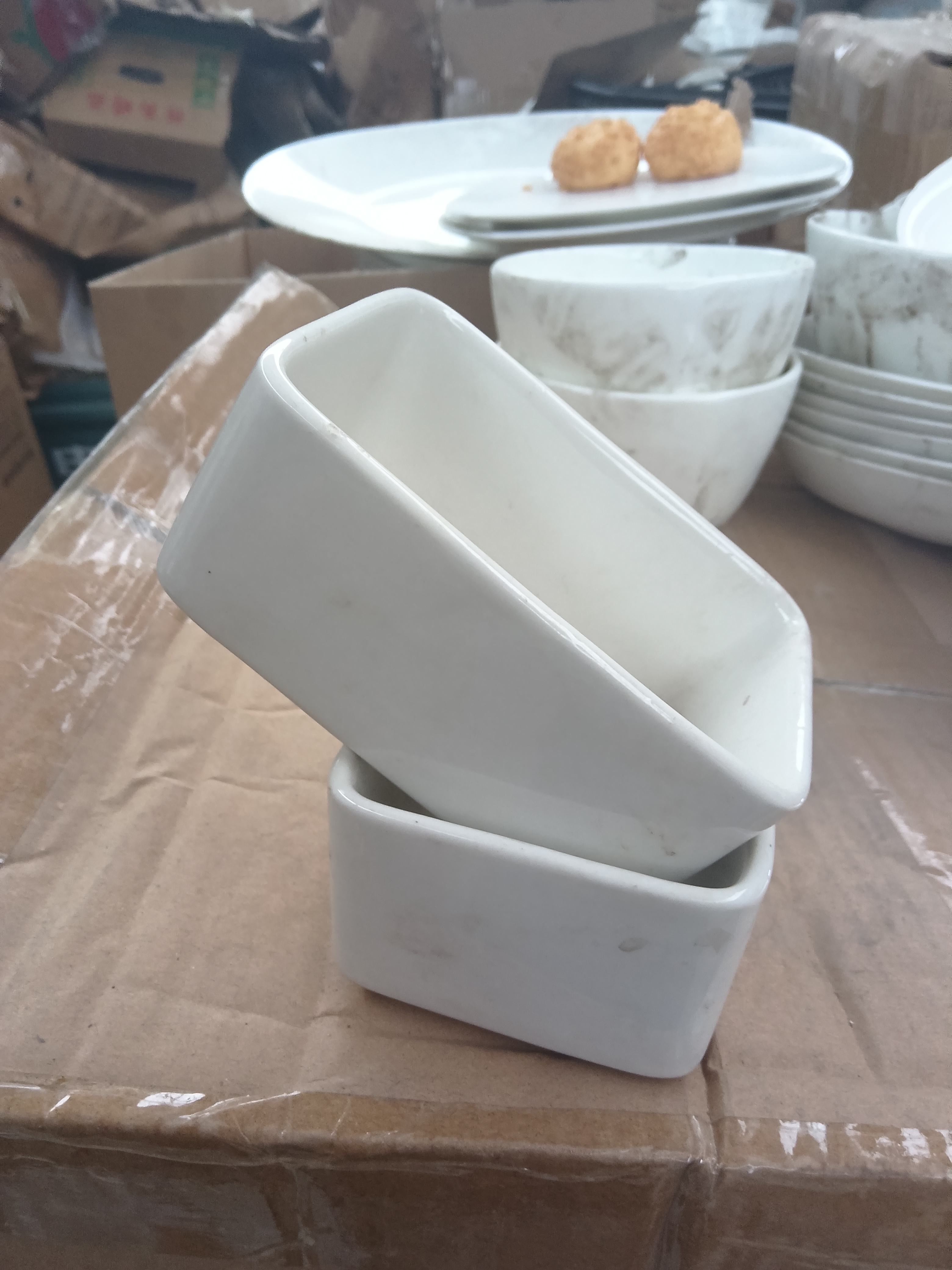 国营尾货方盒一对微瑕