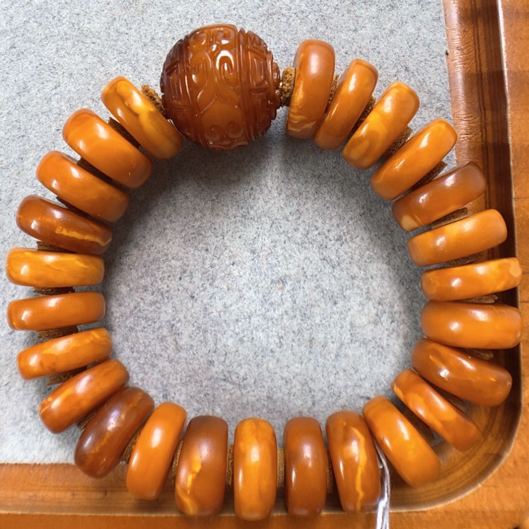 未镶嵌蜜蜡手串蜜蜡手串