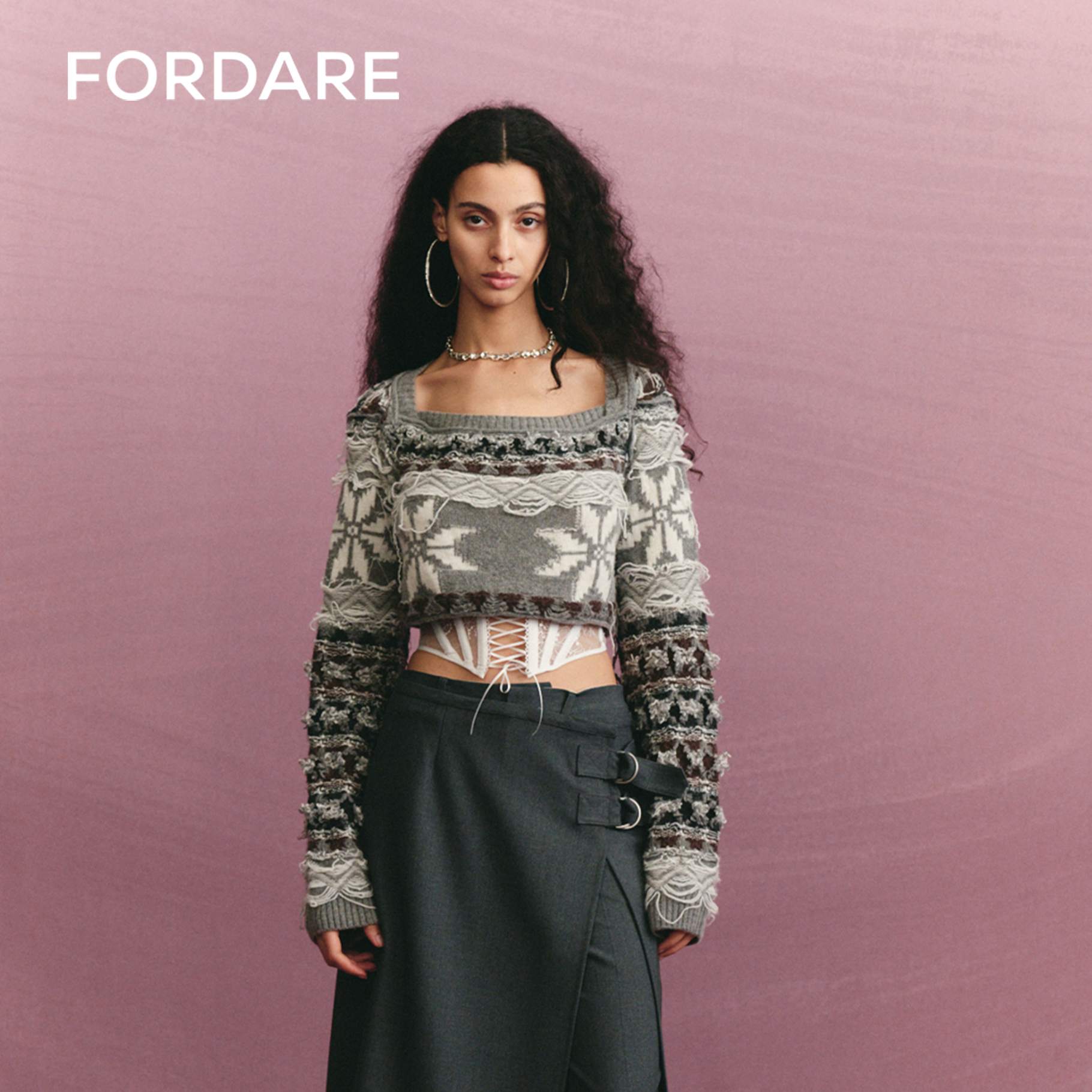 FORDARE/福蝶24秋冬费尔岛短款套头