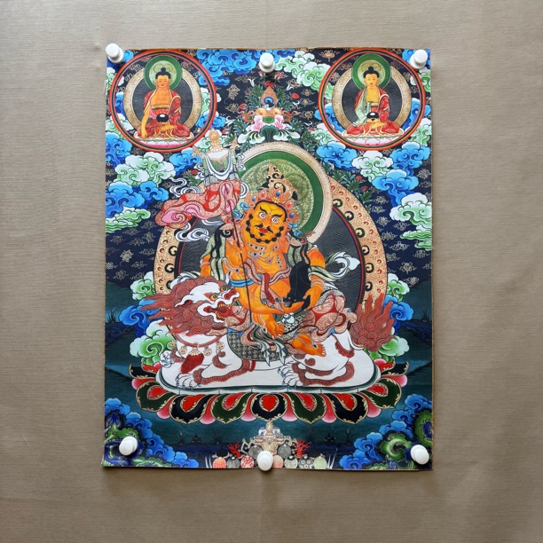 高端精品财宝天王绘画唐卡W997