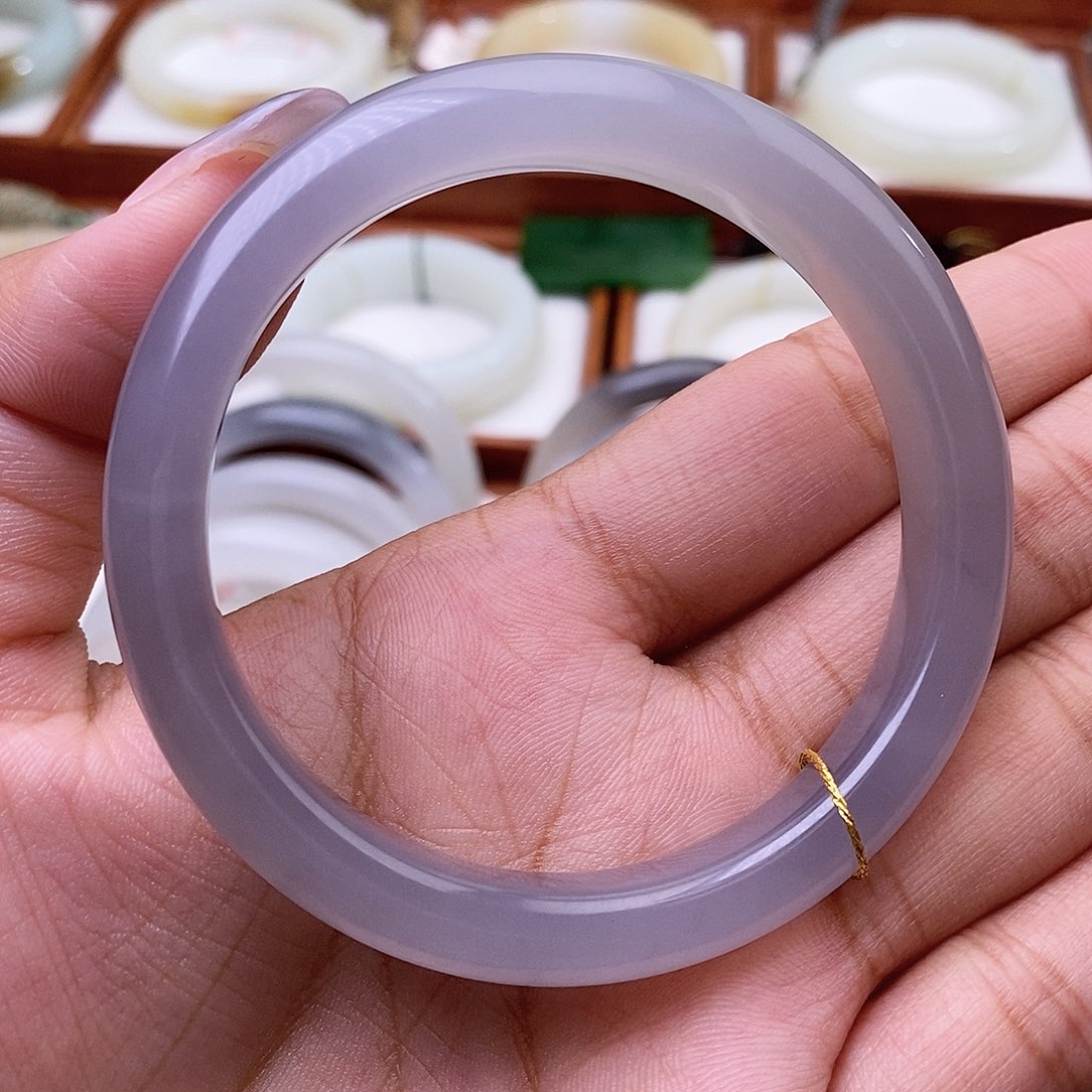 和田玉手镯未镶嵌55.3