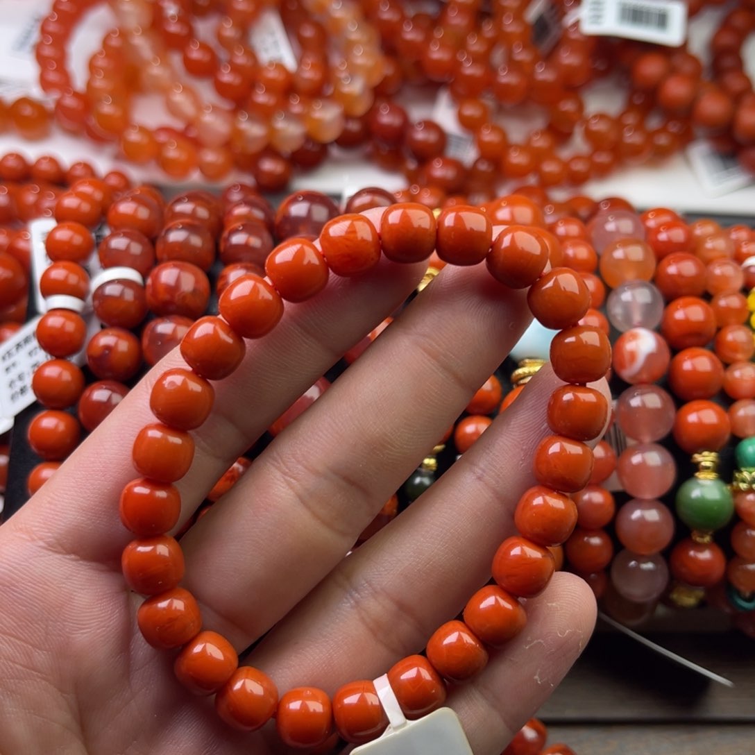 未镶嵌手链南红玛瑙