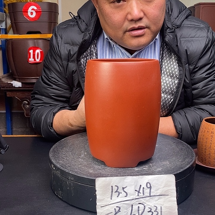 紫砂花盆货号一只LD331