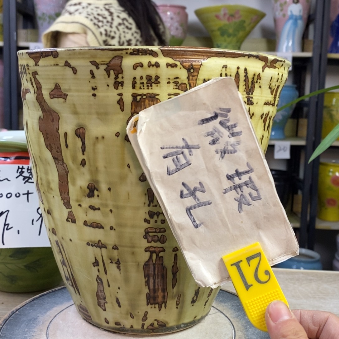 景德镇手工手绘陶瓷花盆