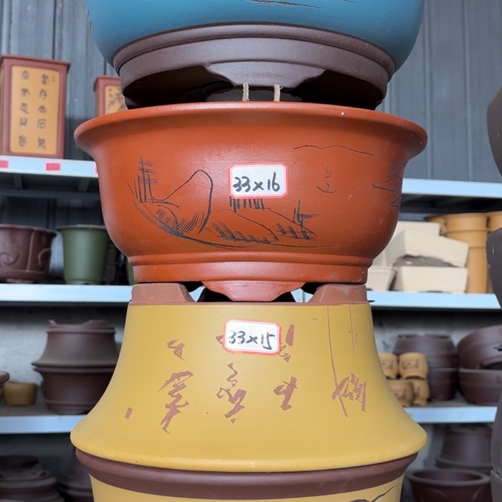 花盆紫砂100-4。        