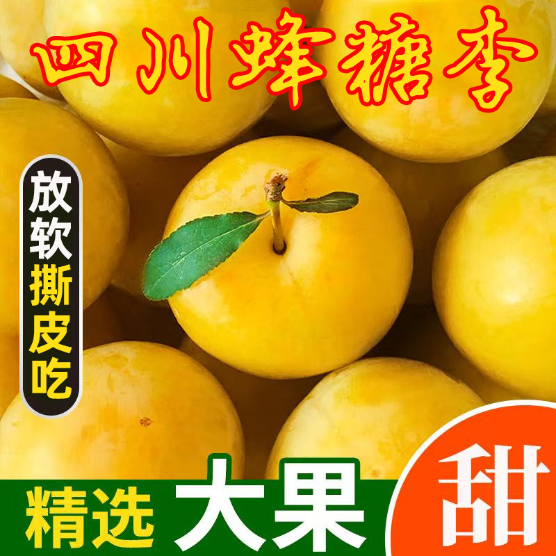 【放软撕皮吃】正宗桃花冰糖李四川蜂糖李新鲜应季水果香甜多汁