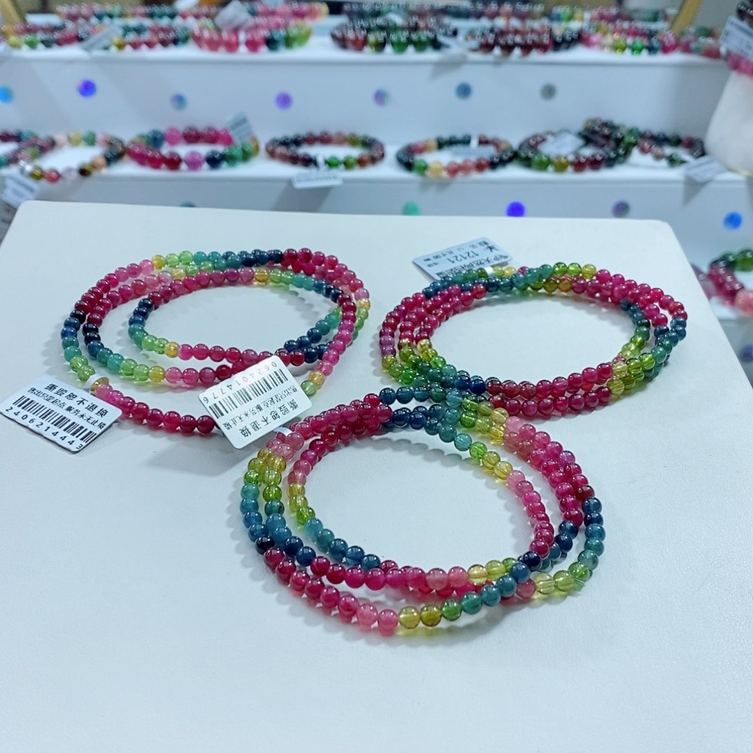 碧玺手链未镶嵌多样性发一条