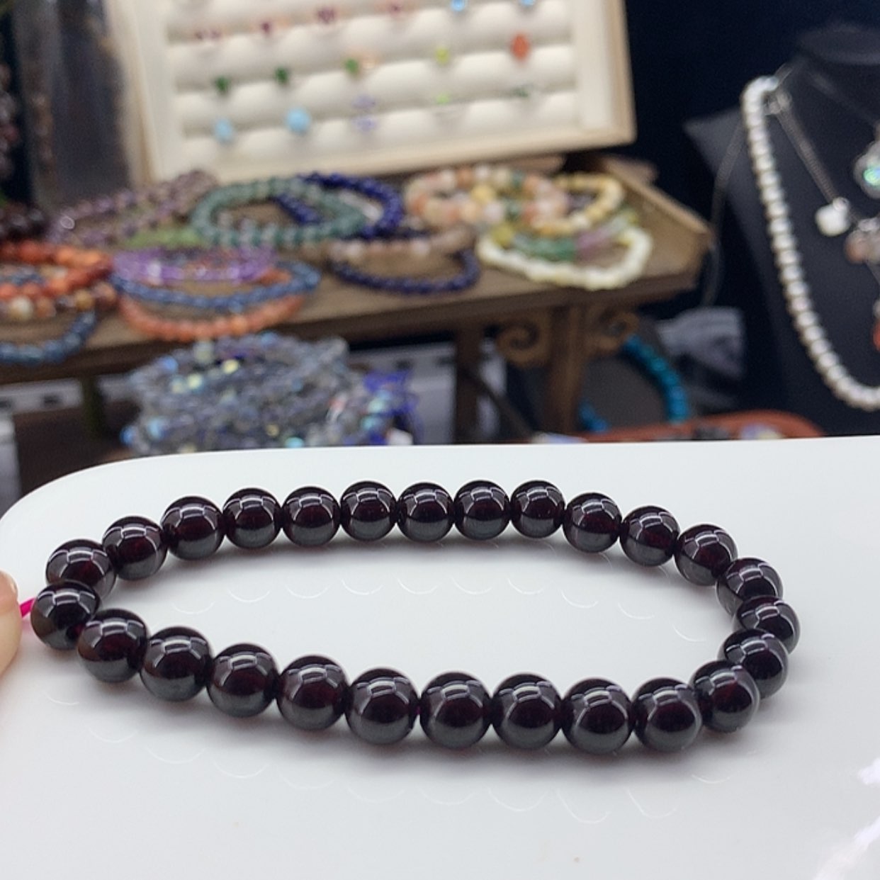 【闪购商品】石榴石手串未镶嵌手串