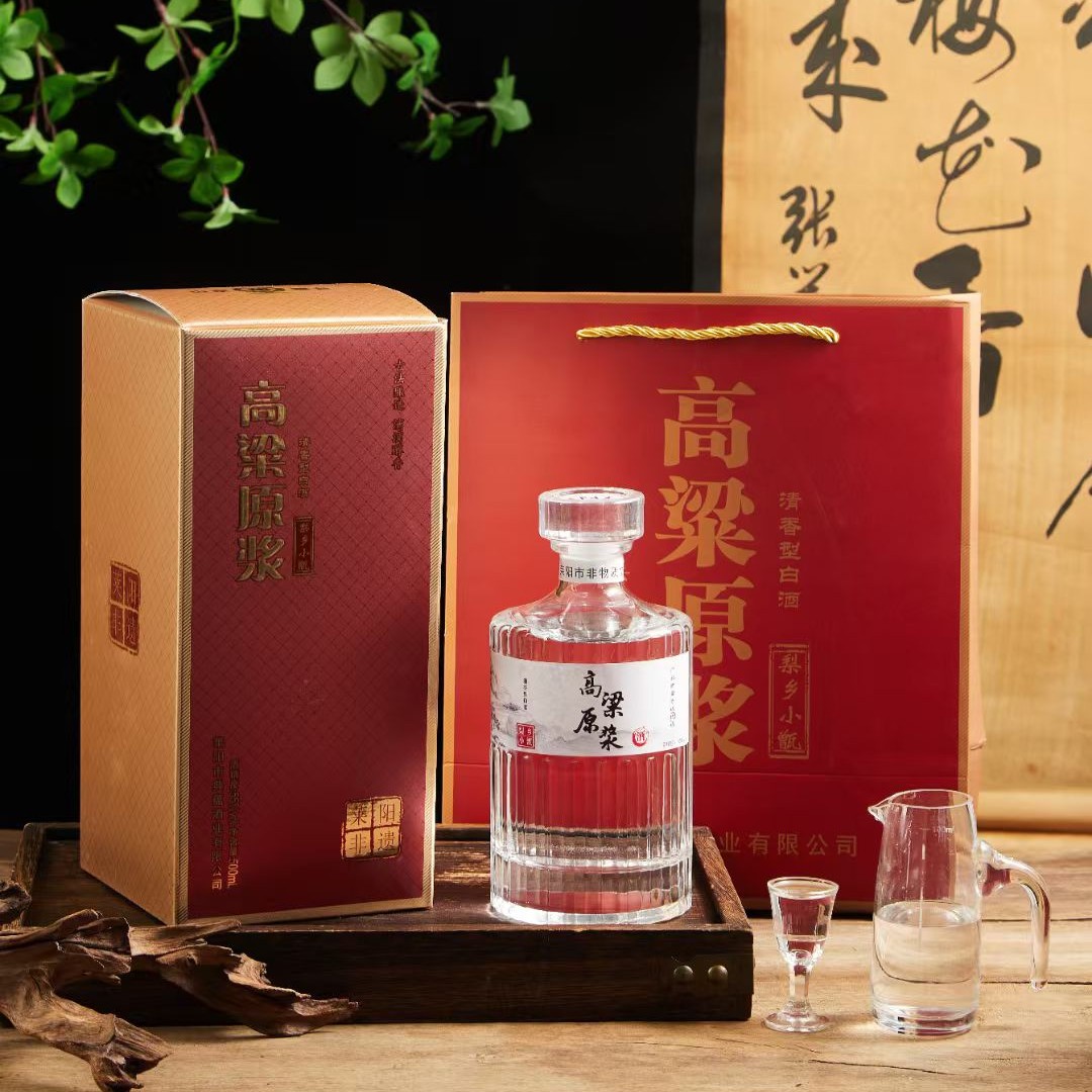 梨乡小甑高粱原浆酒53度500ml清香型白酒53度500mlx6