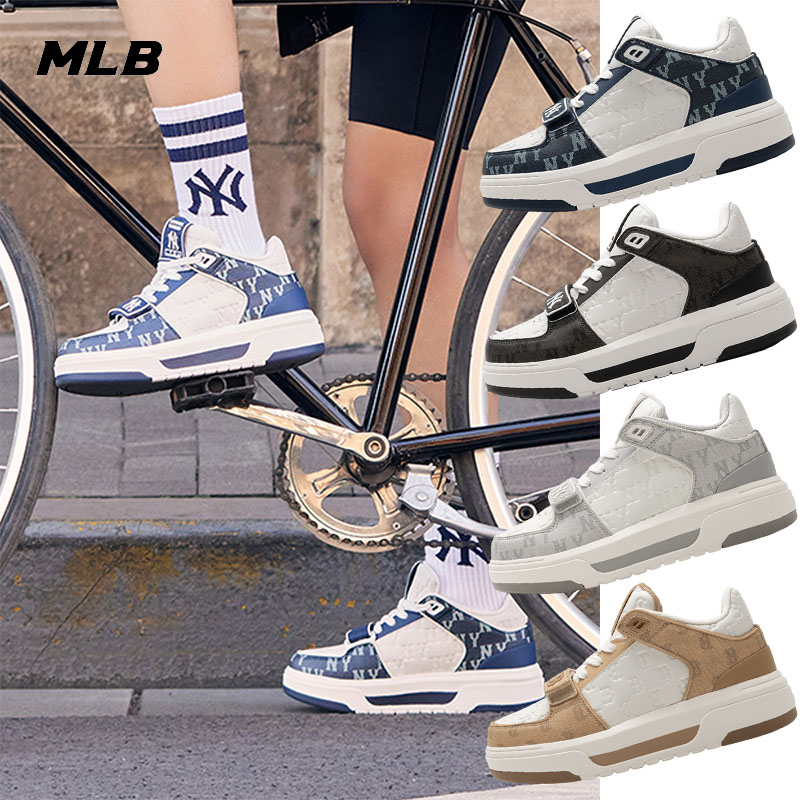 【明星同款】MLB女鞋运动鞋子复古老花ny情侣时尚板鞋男3ASXCMM4N