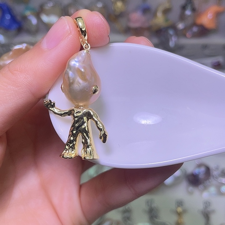 *****淡水珍珠颈饰合金
