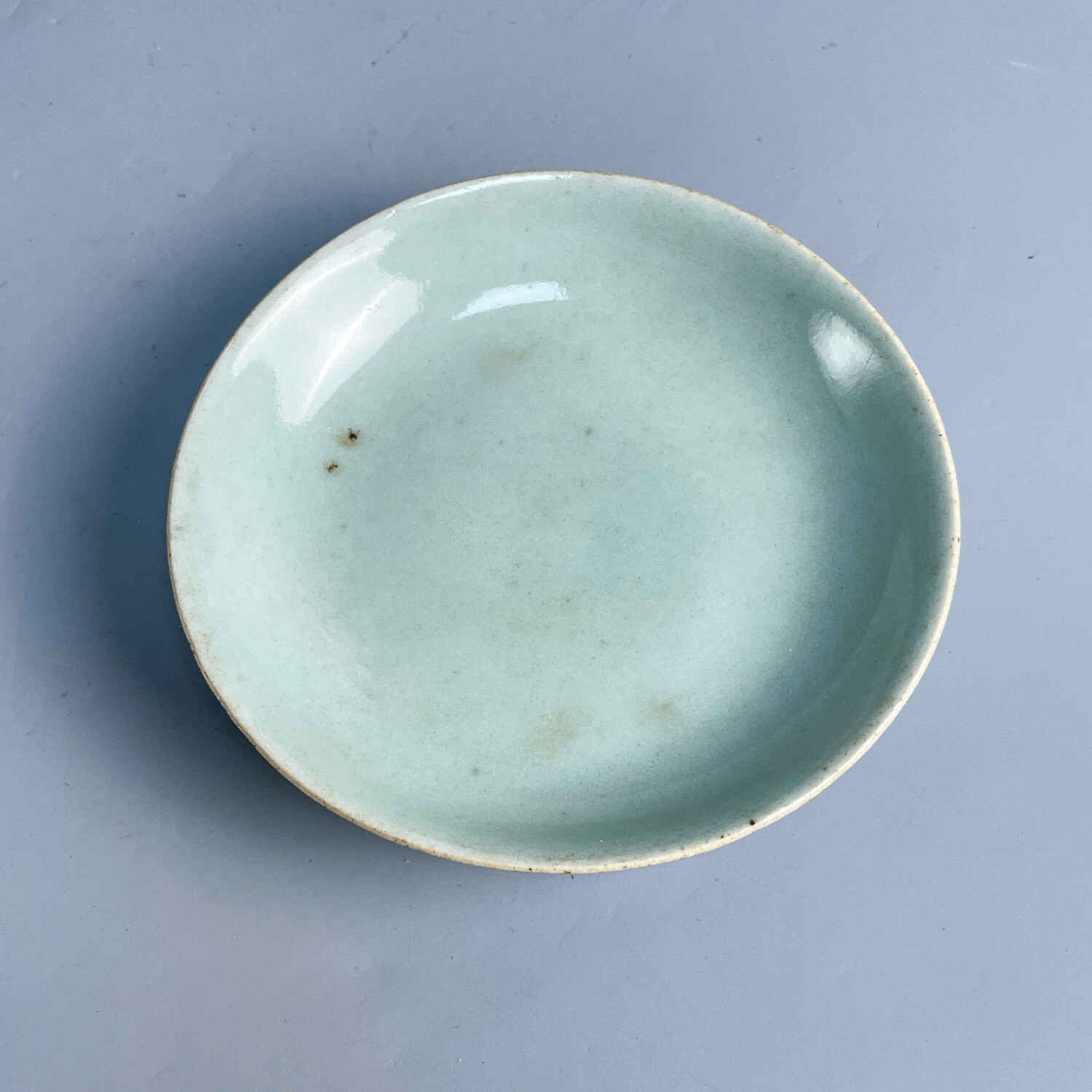 M25GU000878-清道光豆青釉盘