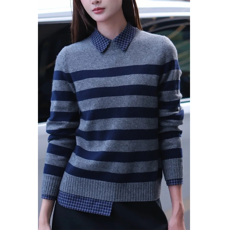 原厂特价清！上海订单”小禾“牦牛绒混纺套头针织衫B282