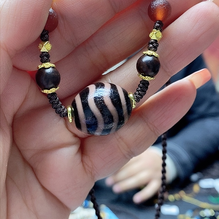 玛瑙/玉髓颈饰合金