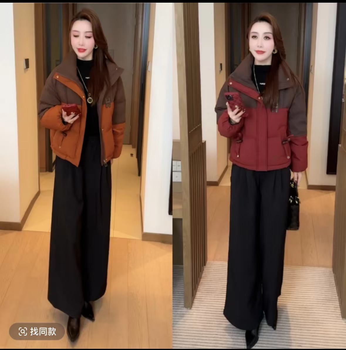 短款时尚休闲百搭加厚韩版冬季洋气保暖立领显瘦小个子宽松棉衣潮