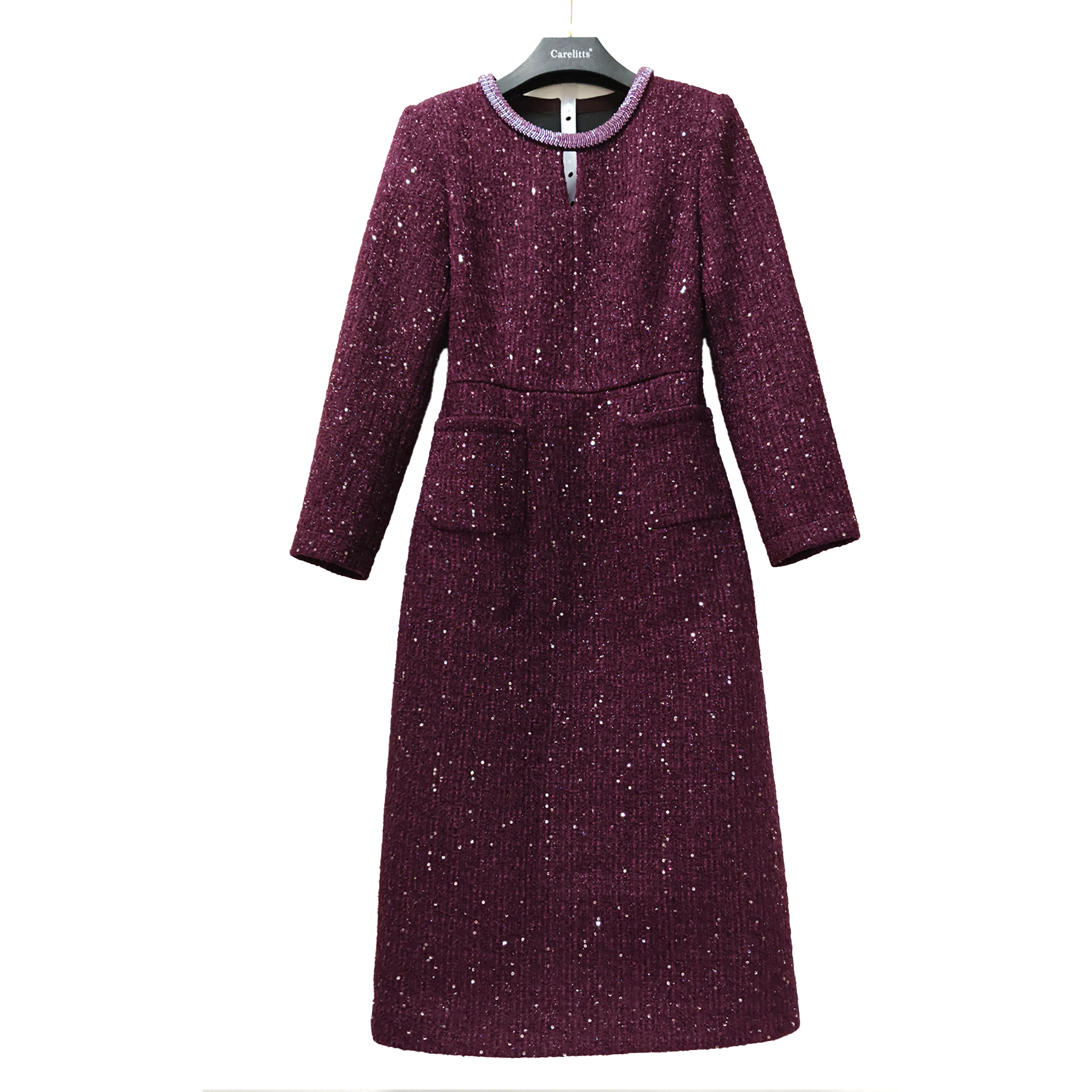 【咔尔丽丝】秋冬高端大码显瘦 6780 气质时尚百搭女装连衣裙