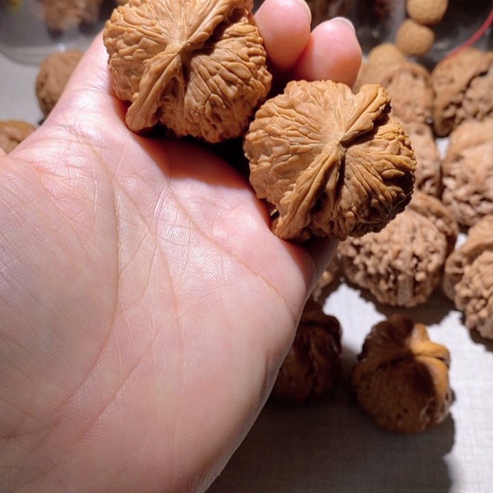 文玩核桃吊坠白狮子44