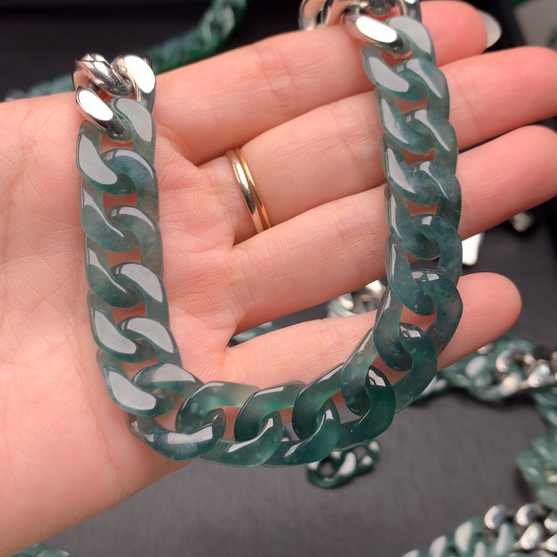 翡翠未镶嵌手链翡翠手链10001