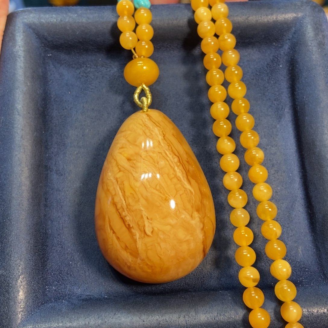 蜜蜡颈饰未镶嵌蜜蜡