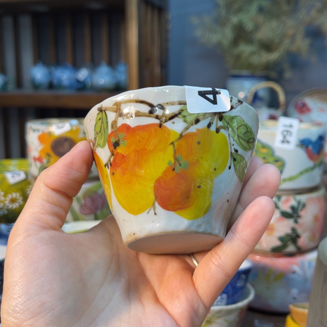 杯素浅陶瓷手工手绘