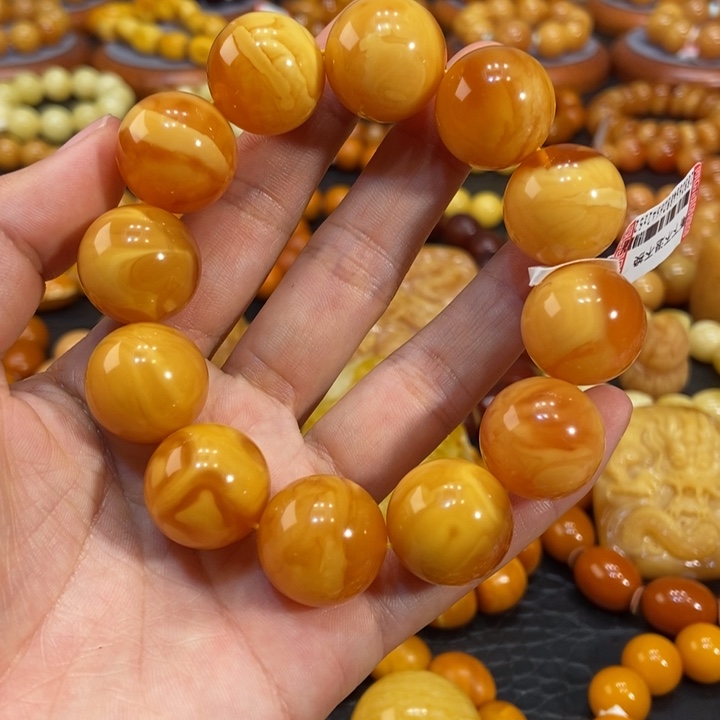 琥珀手链未镶嵌蜜蜡