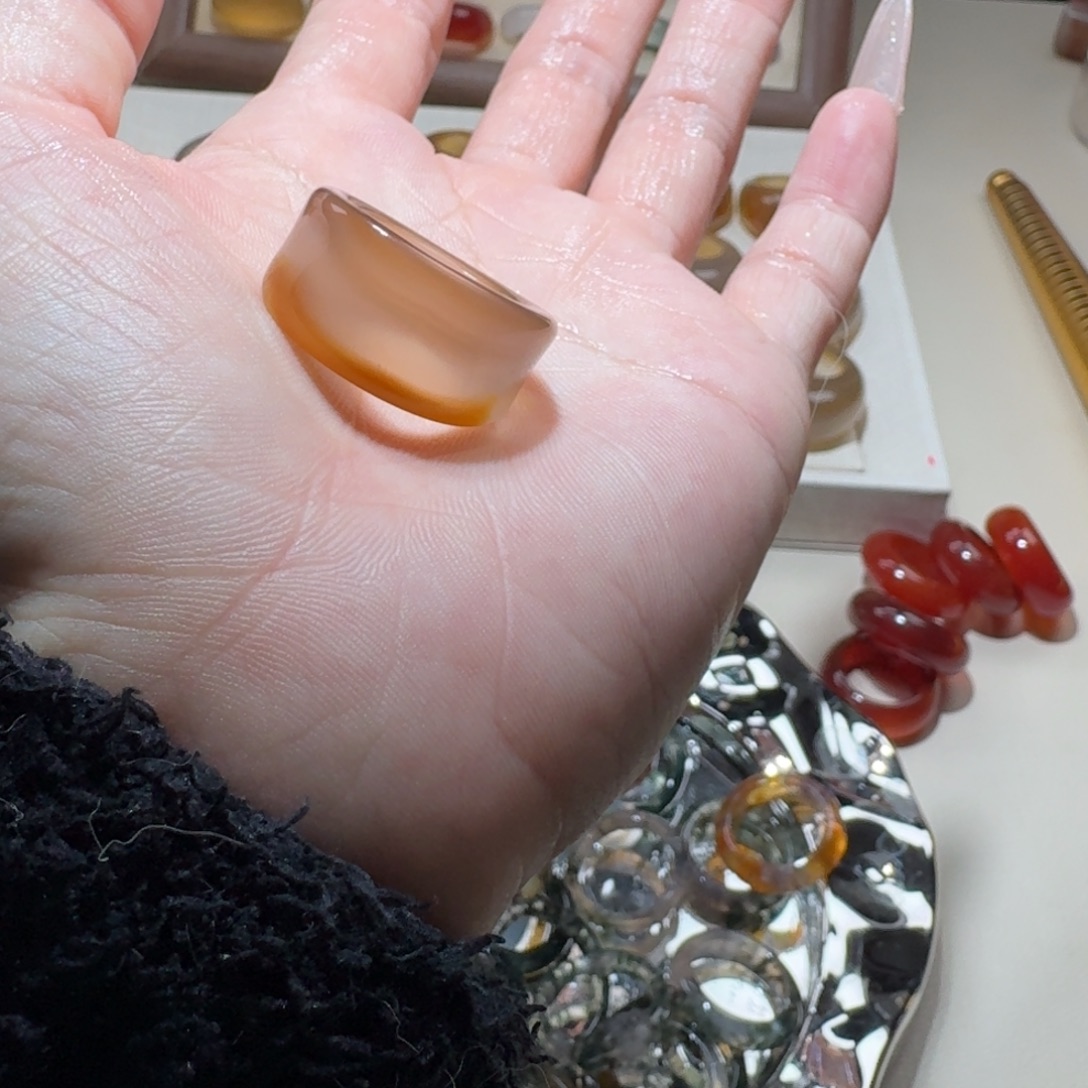 玛瑙/玉髓未镶嵌戒圈