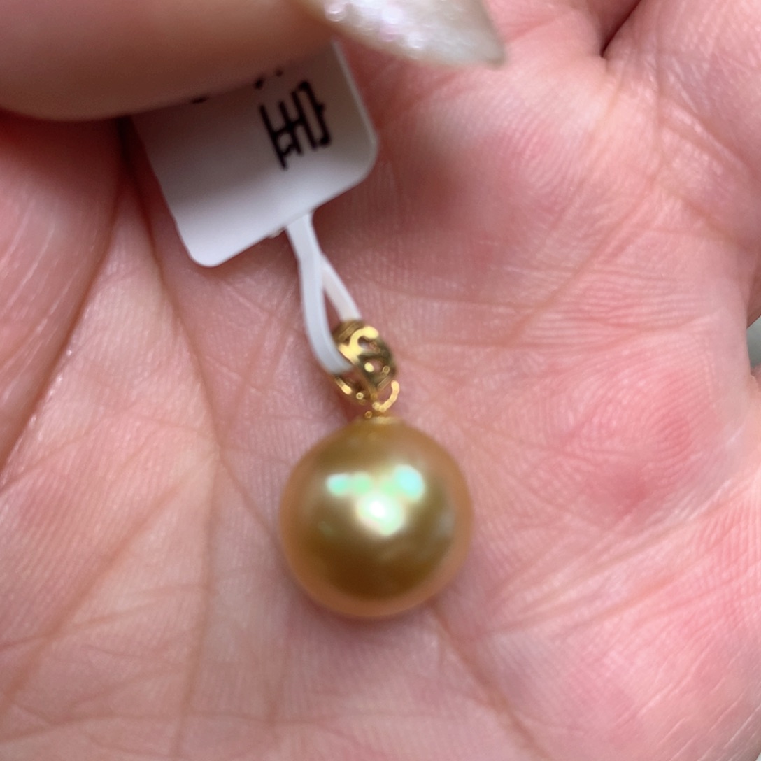 海水珍珠18K金镶嵌颈饰