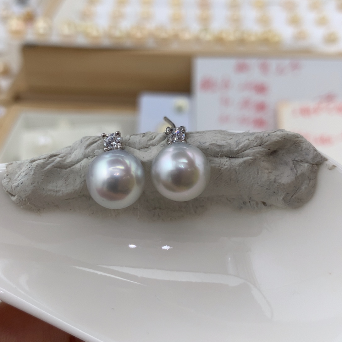 未镶嵌耳饰海水珍珠