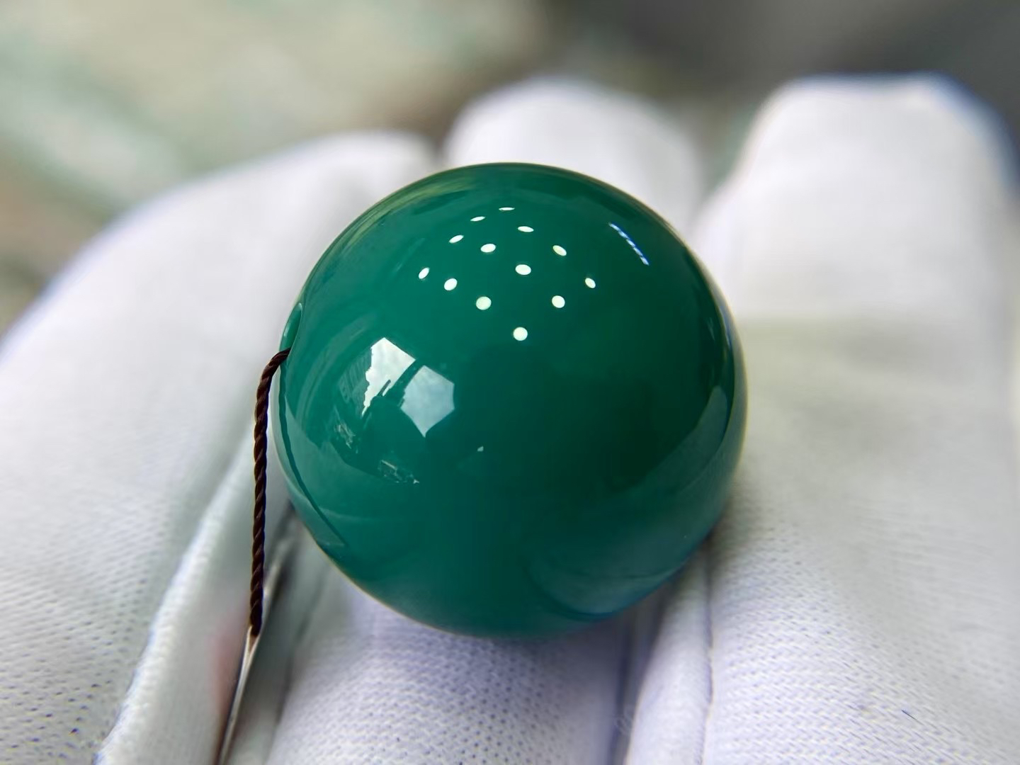 圆珠，高瓷高色，地狱色系，尺寸18.9mm，重9.9克（168）