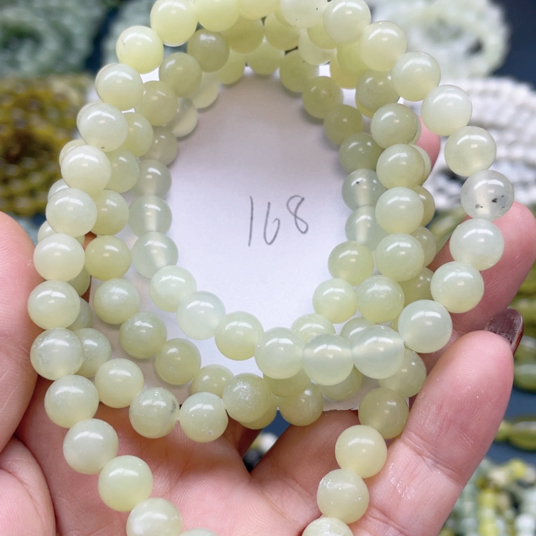 未镶嵌蛇纹石玉手链