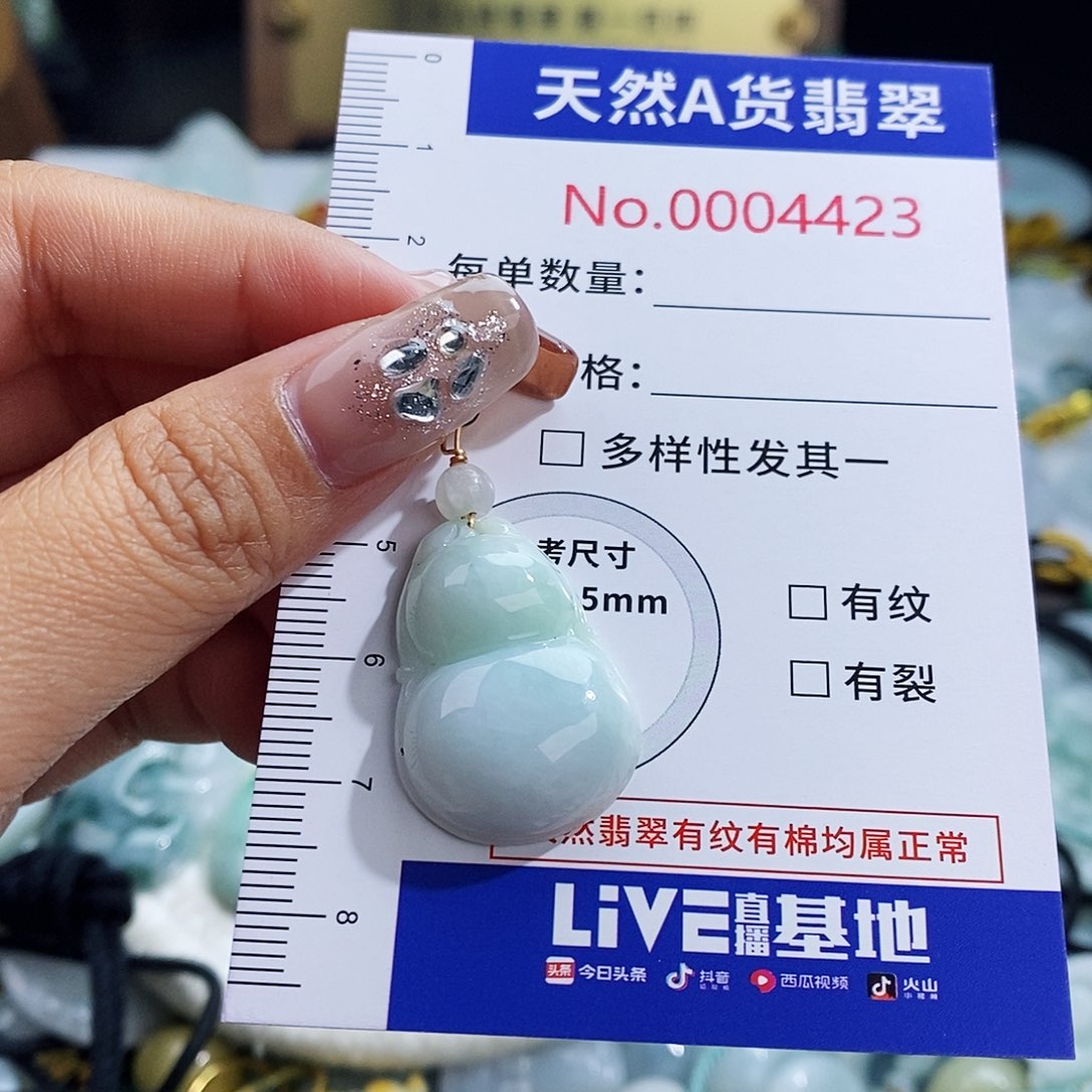 翡翠未镶嵌颈饰4423
