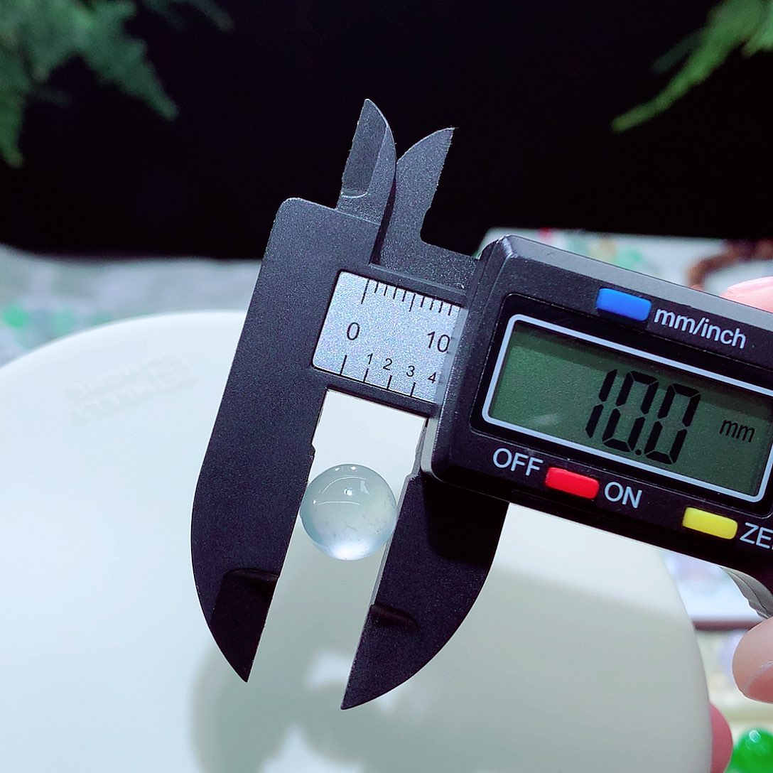 未镶嵌手链翡翠玻璃珠白月光卡10mm