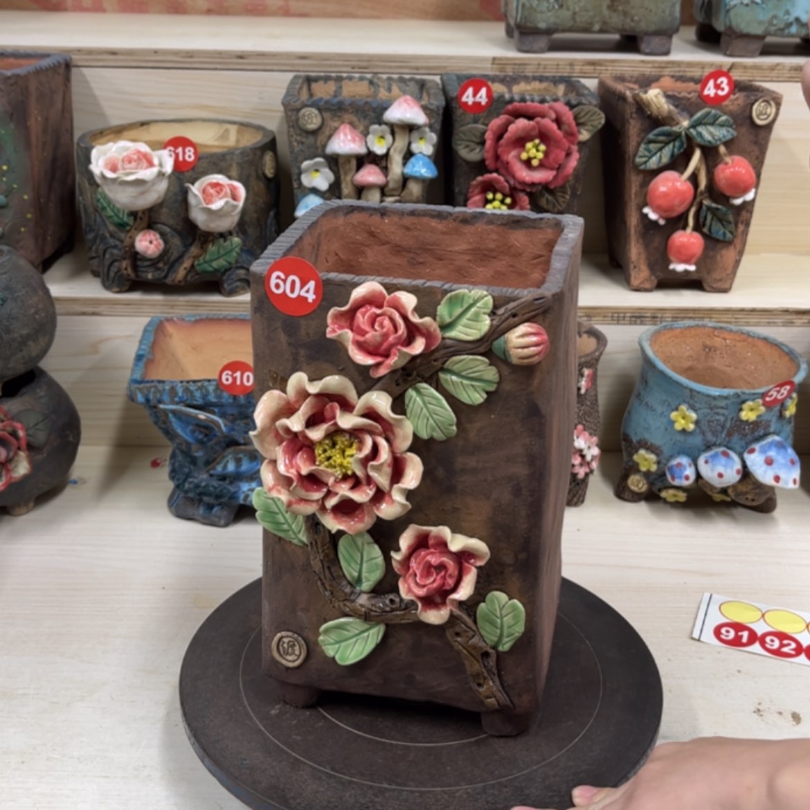 【闪购商品】紫砂花盆604号内口13外高25