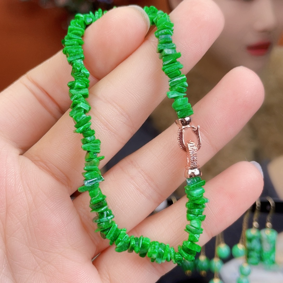 翡翠未镶嵌耳饰饰品