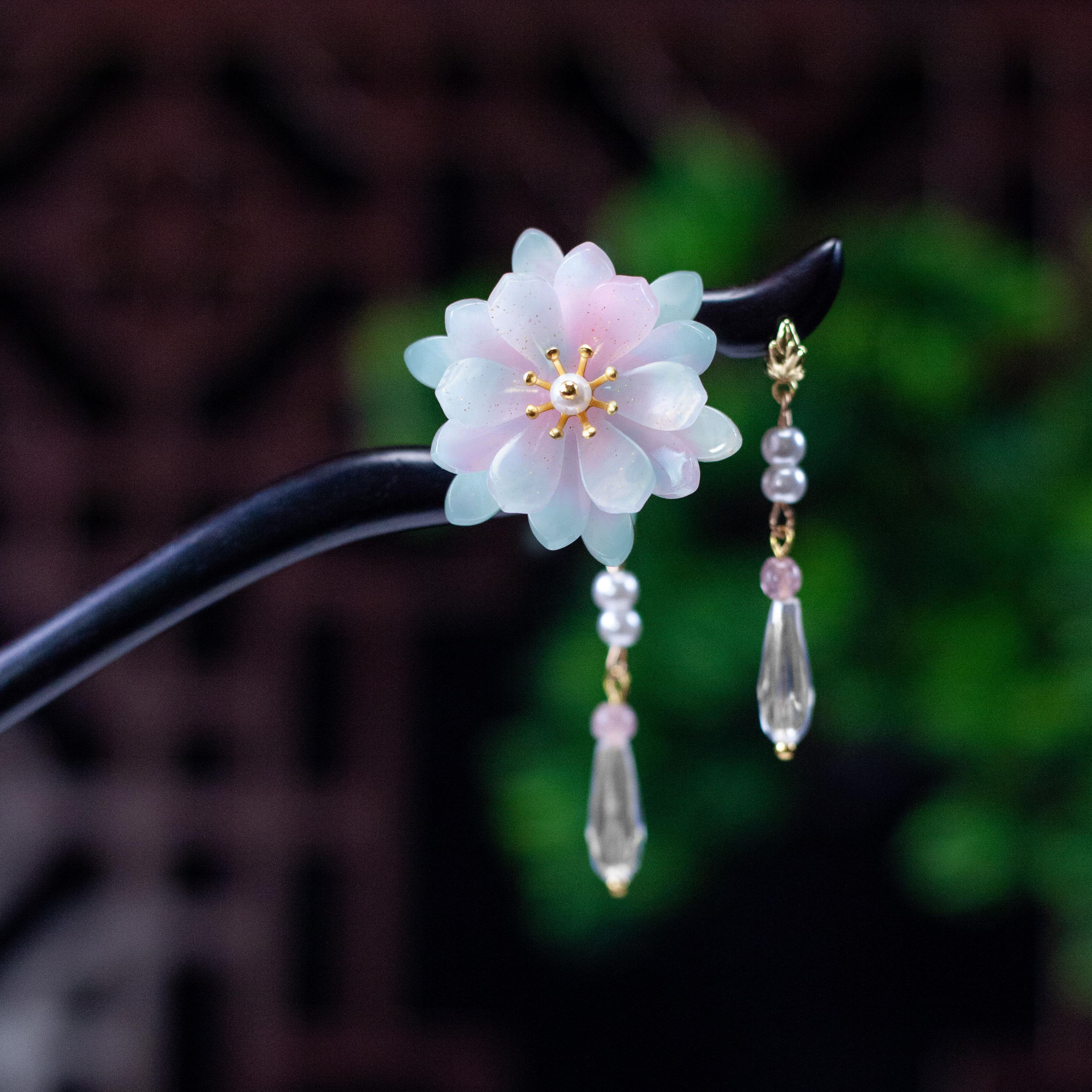 黑檀木手工中式日常发簪复古民族风盘发簪头饰古典步摇生日礼品