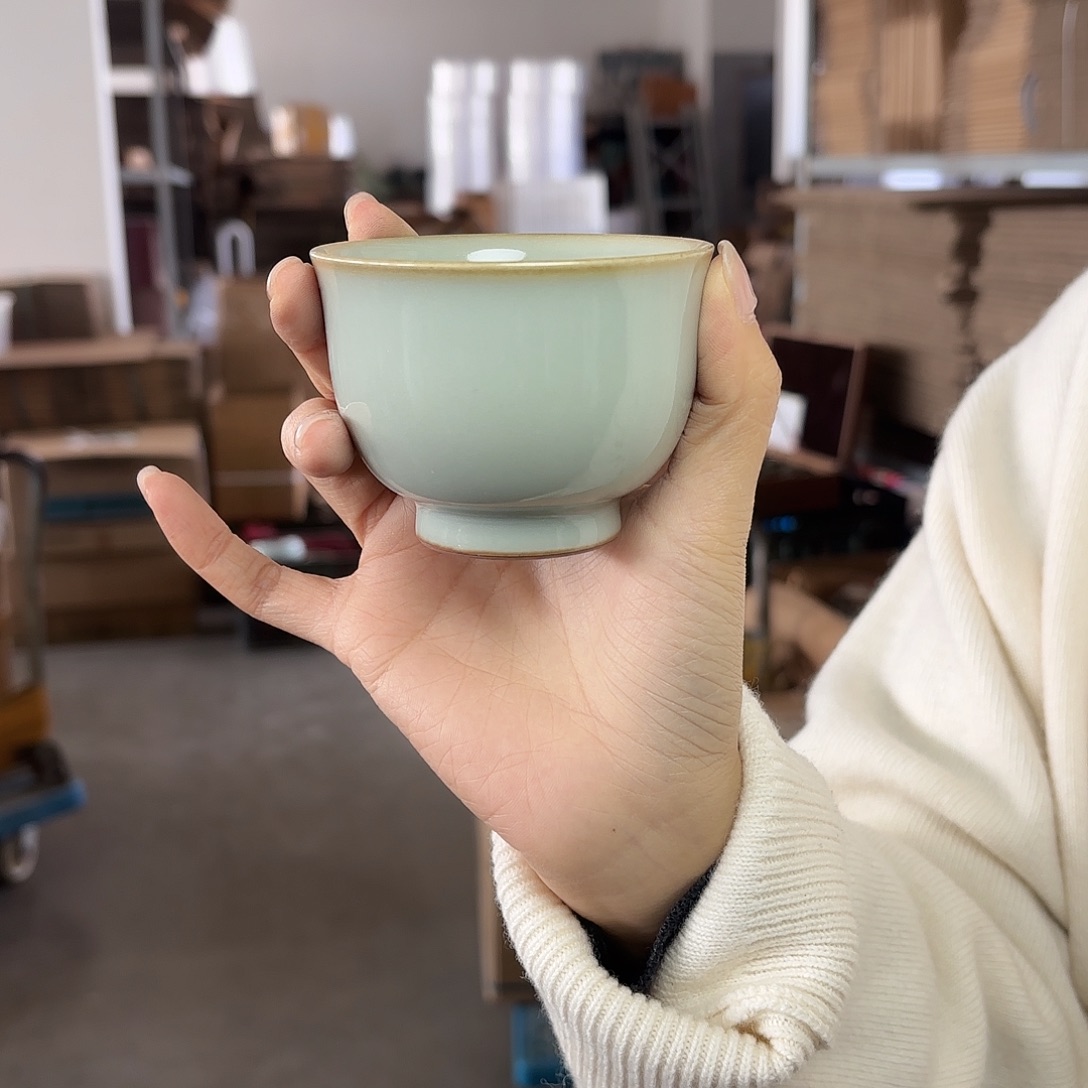 龙泉云间青瓷小米茶器