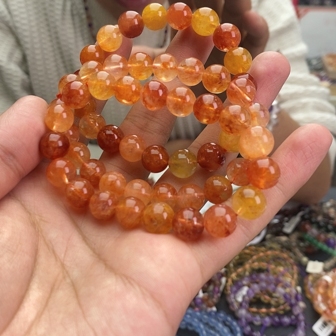 水晶未镶嵌手链多样性发一