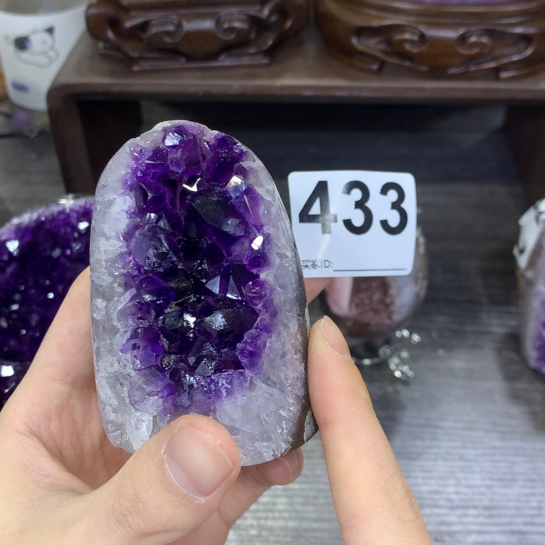 紫晶珠宝半成品未镶嵌悦*433