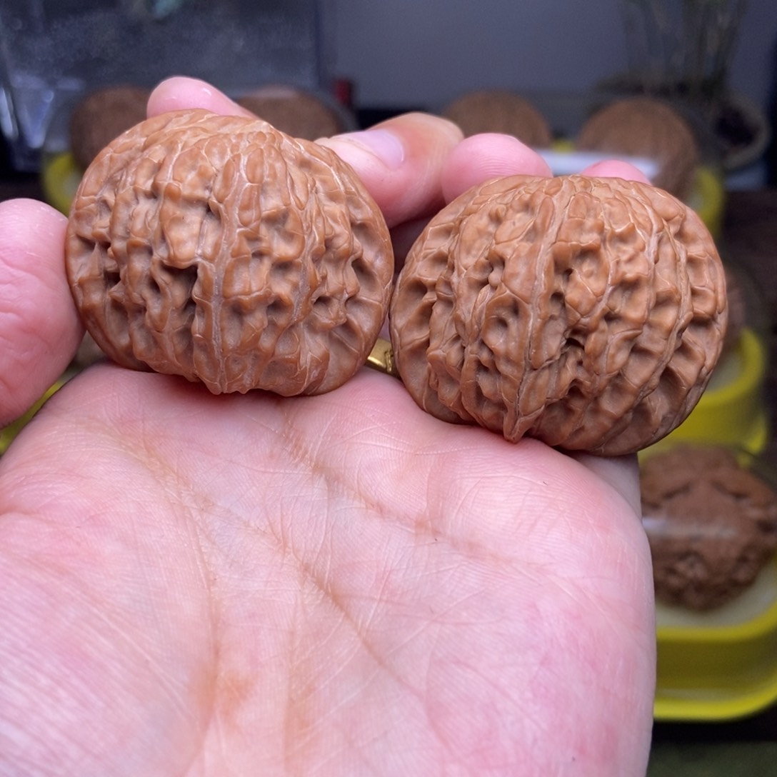 文玩核桃吊坠全品41.5尺磨盘红皮山地