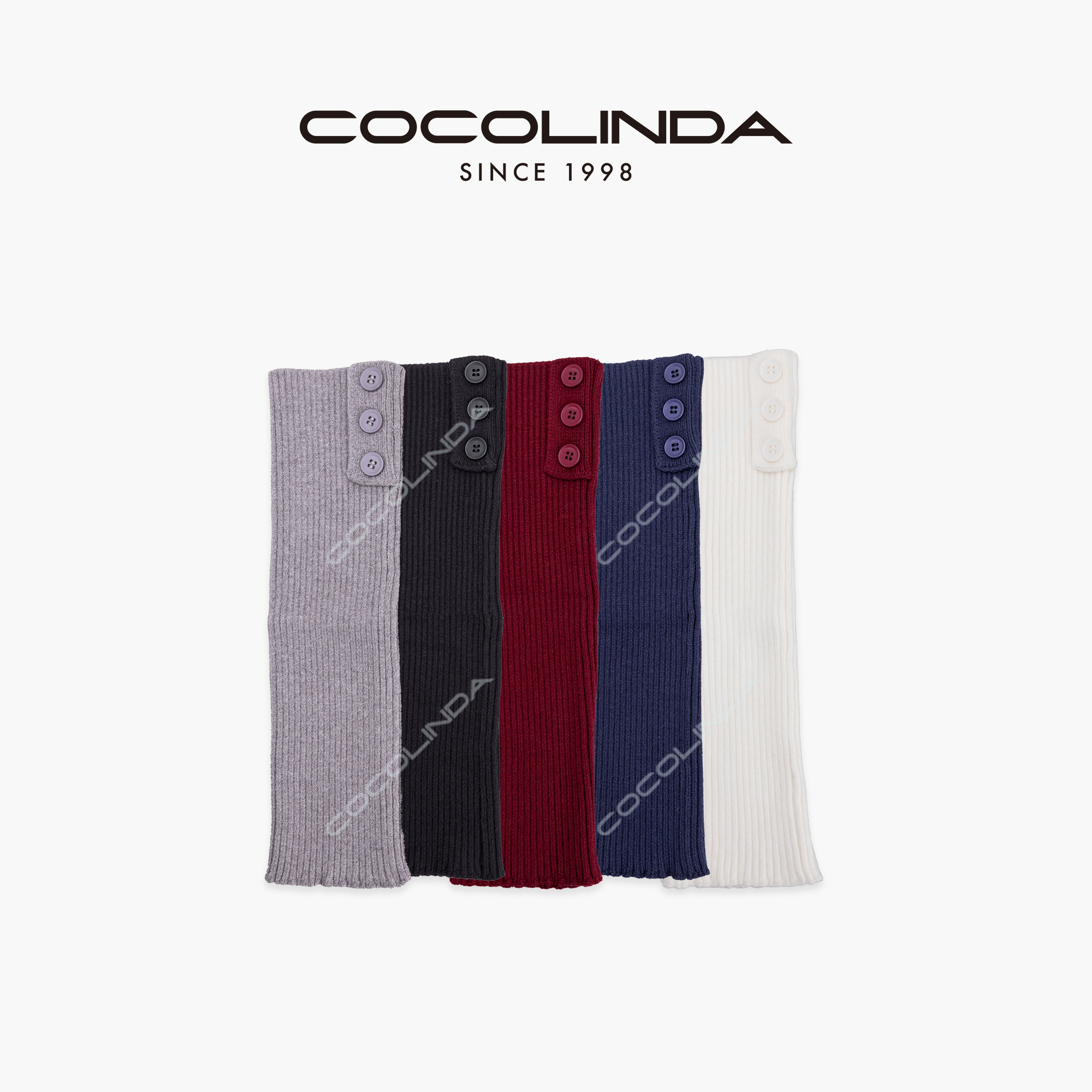 COCOLINDA | 【带扣袜套】五色法式堆堆袜套M101