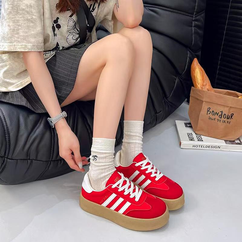 德训女单鞋爆款百搭增高休闲鞋