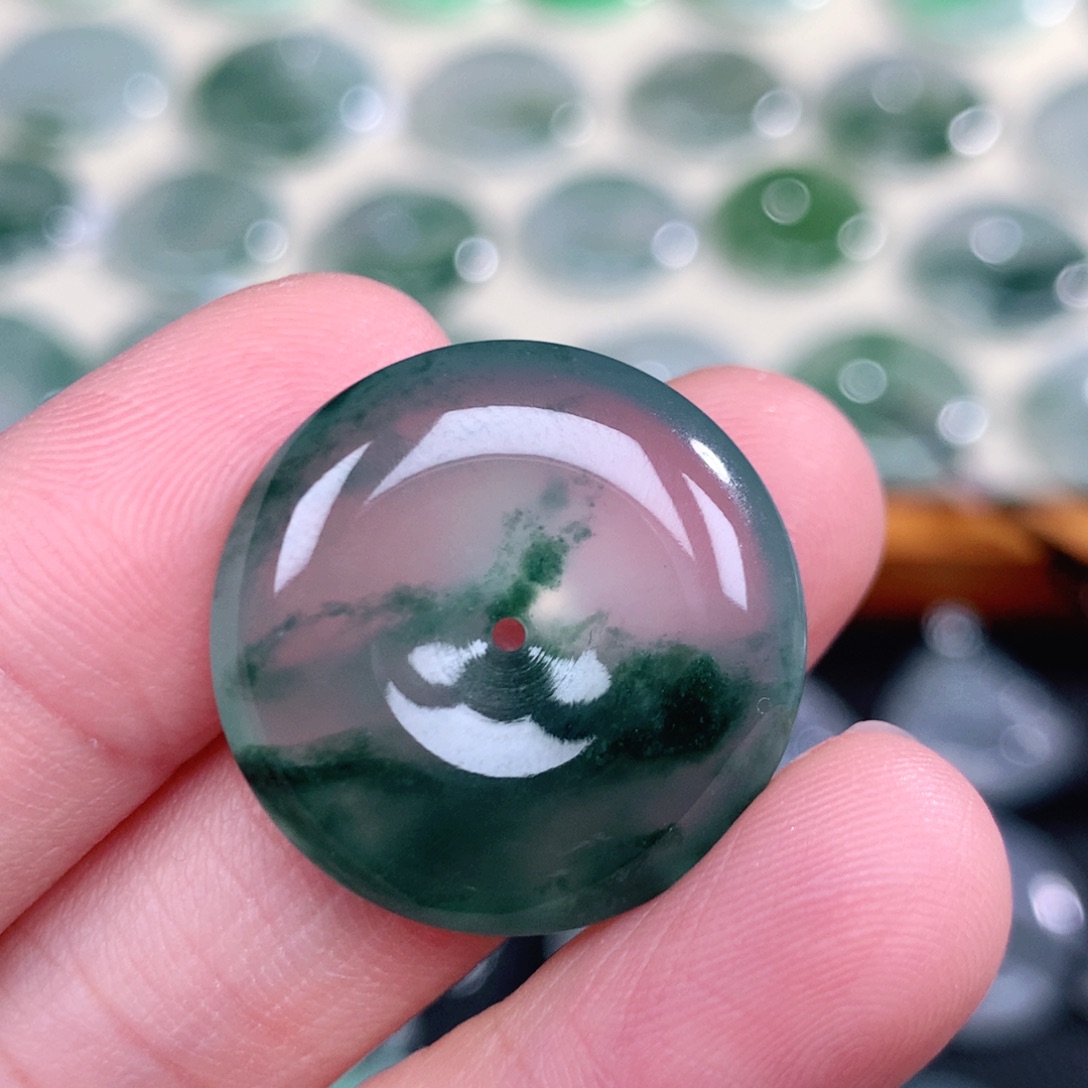 翡翠未镶嵌吊坠(不含链)23.5-5.5