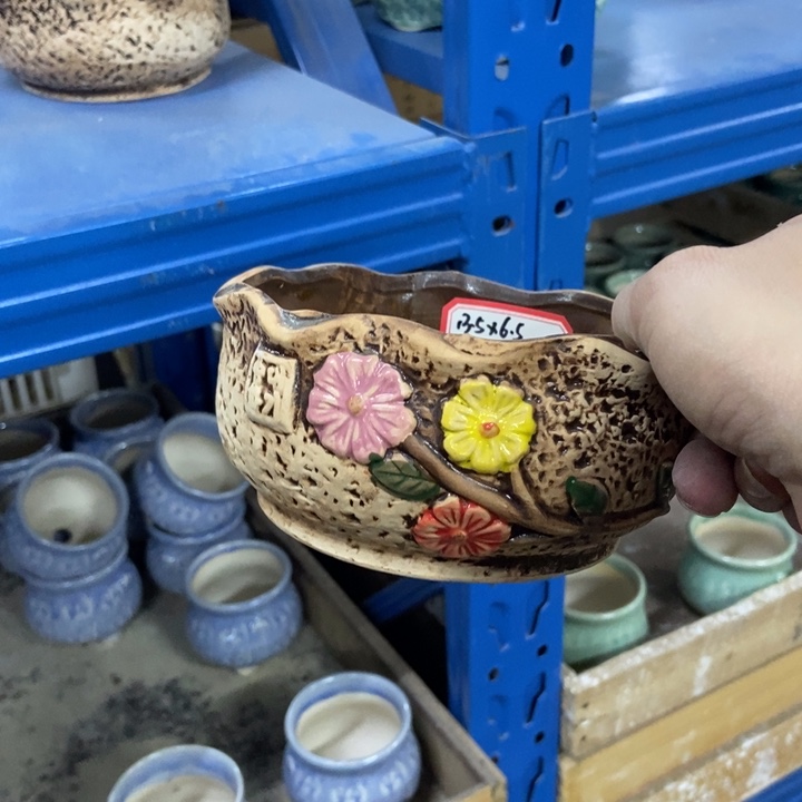 陶瓷花盆单场满9.9发13.5*6.5