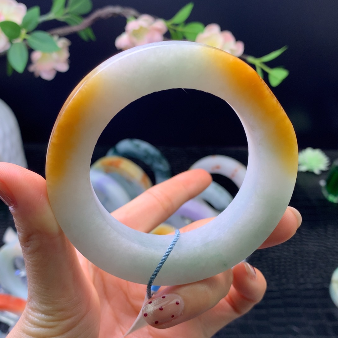 定制翡翠未镶嵌手镯55-65