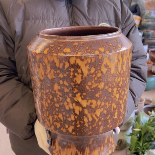 紫砂花盆高33口20————