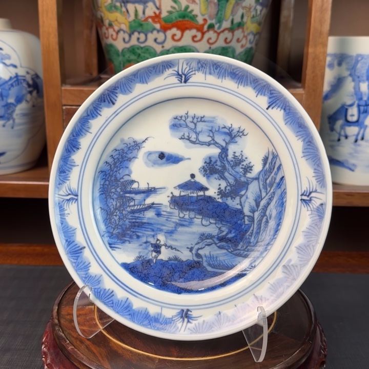 大***堂陶瓷00000000005山水盘子