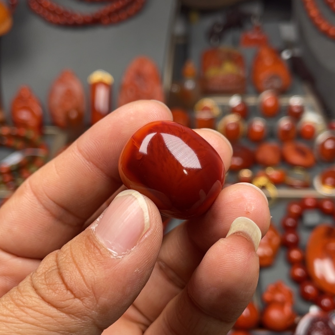 【闪购商品】南红玛瑙珠宝奇石未镶嵌吊坠