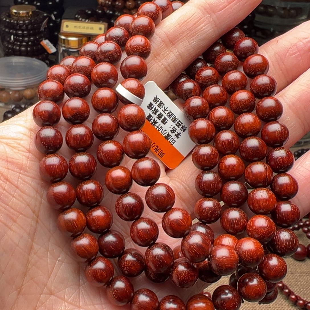 檀香紫檀（小叶紫檀）手串/手链0.8原汁原味泥料特价款