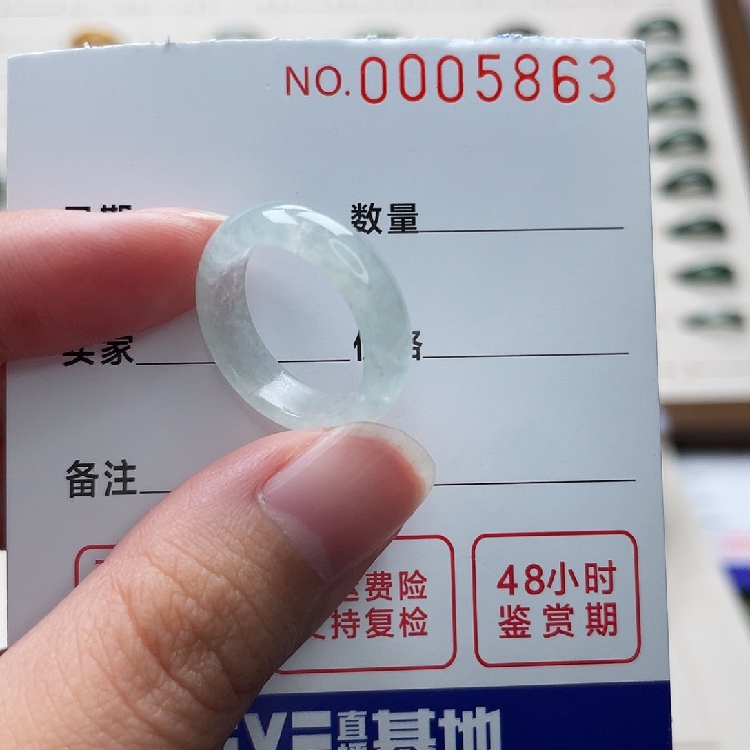 未镶嵌戒指翡翠翡翠戒圈11港