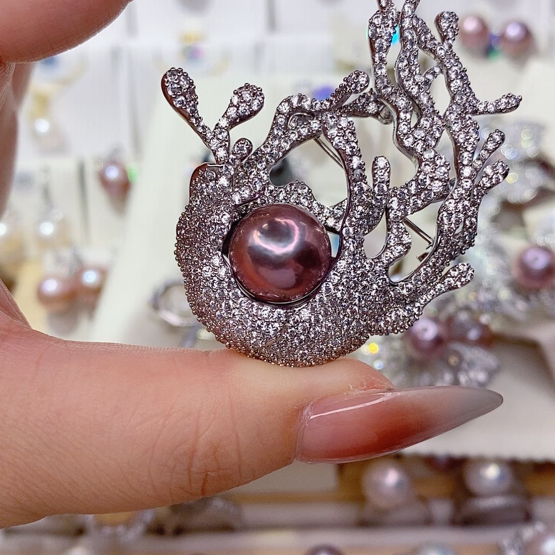 淡水珍珠未镶嵌胸饰